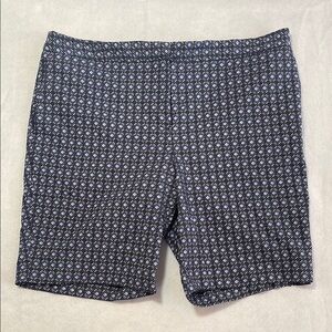 Mario Serrani 14 Shorts Stretch Bermudan Modest Ladies Geometric Preppy Classic